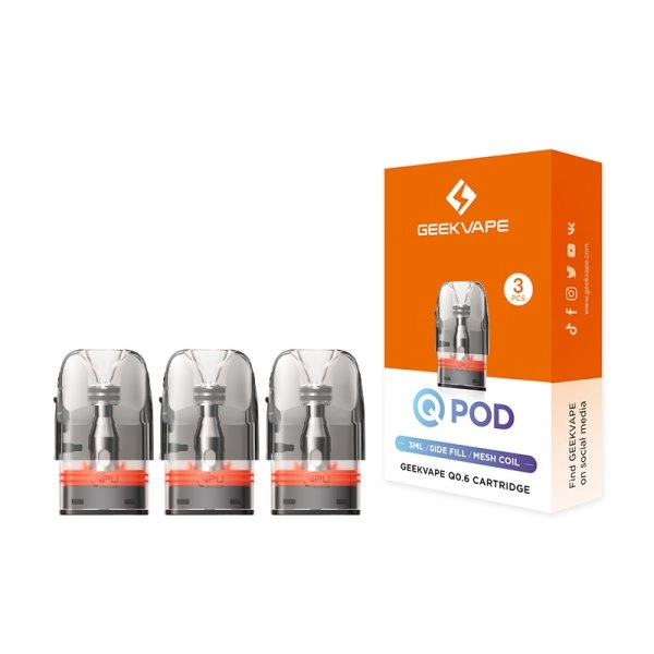 geekvape q series pod 0.4/0.6/0.8Ω 3ml (1db) geekvape q series pod 0.4/0.6/0.8Ω 3ml (1db)